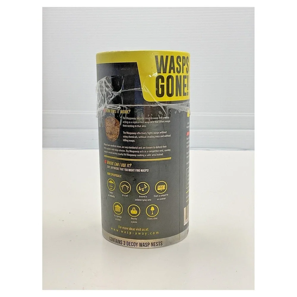 Wasp-Away 3-Pack Decoy‎ Wasp Nests Non-Toxic Deterrent